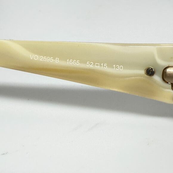 Vogue Eyeglasses Frames VO2595-B 1665 Brown Ivory Rectangle 52-15-130 H18747 - Picture 5 of 7